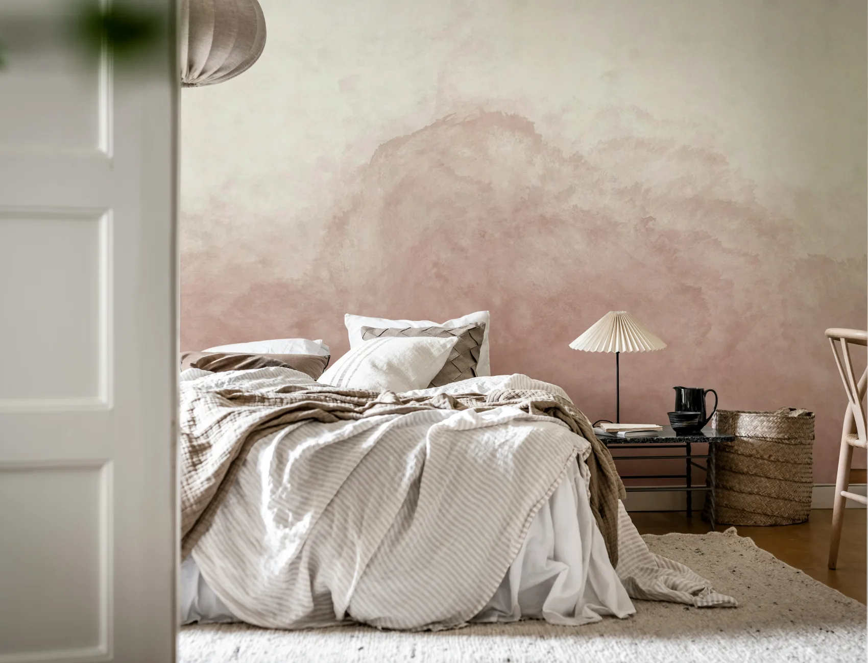 Embrace the Serenity of Blushing Watercolors