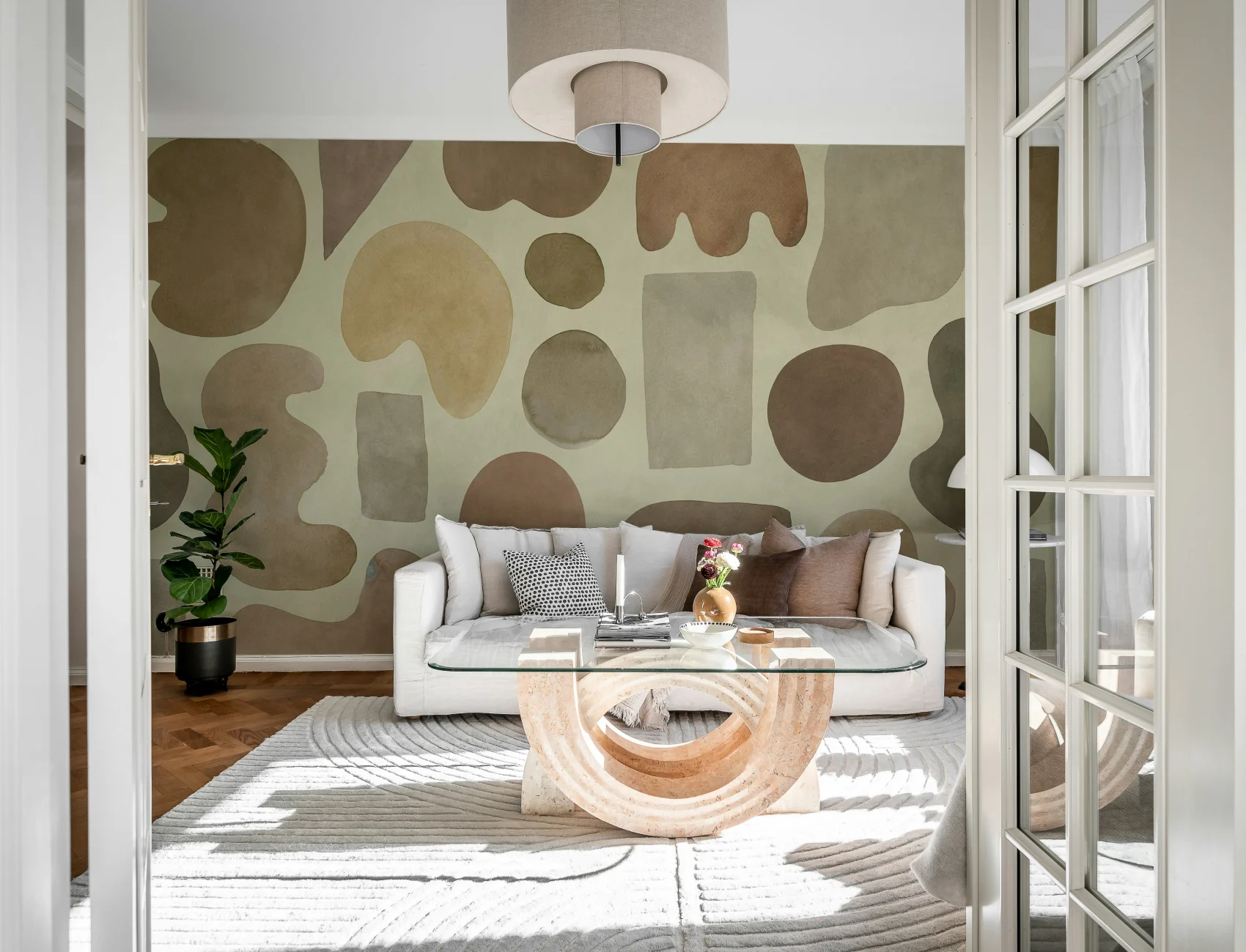 Erdiges Aquarell-Harmonie <br> <a href='https://example.com'>Rebel Walls</a>: Bekenne dich zu deinem Raum!