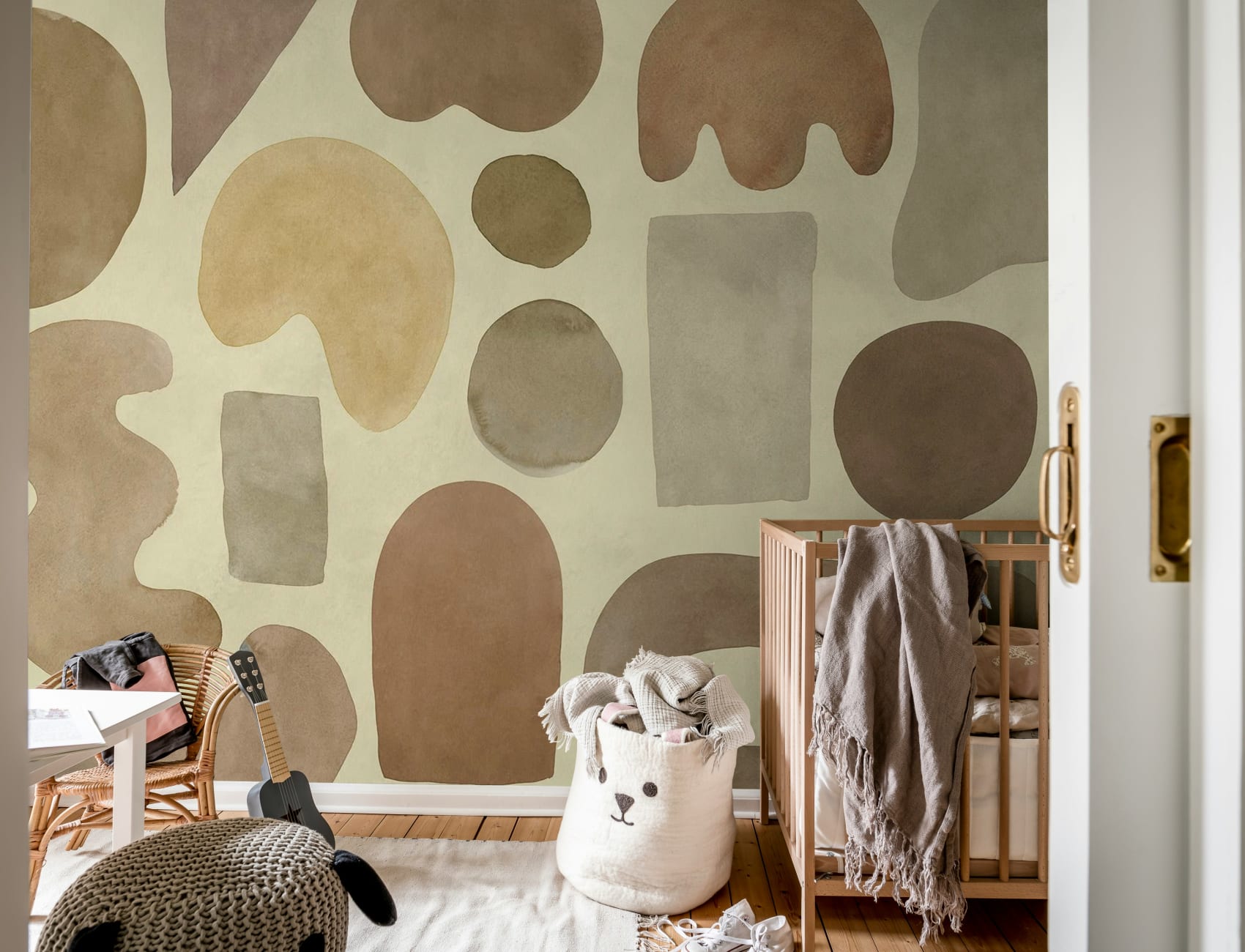 Erdiges Aquarell-Harmonie <br> <a href='https://example.com'>Rebel Walls</a>: Bekenne dich zu deinem Raum!