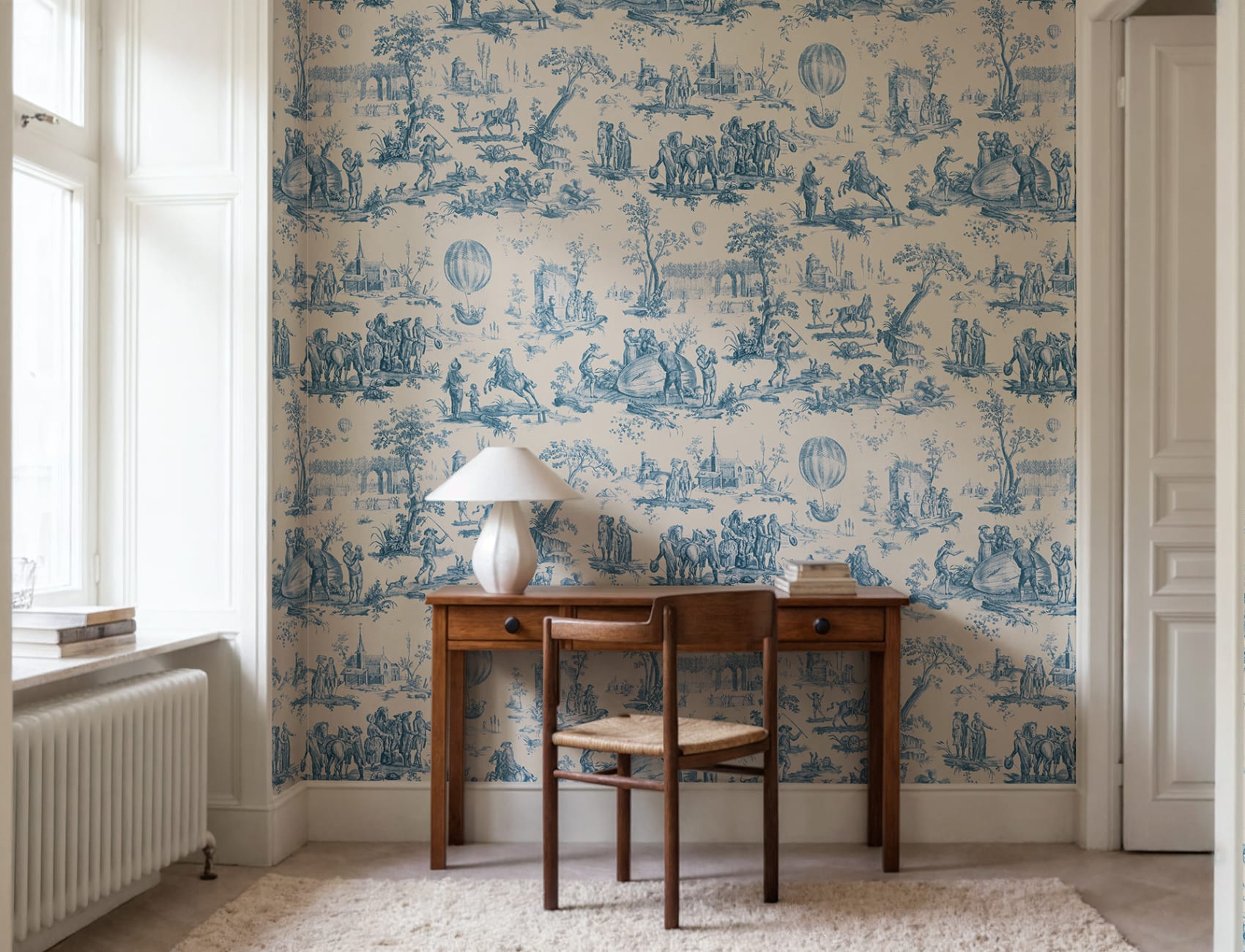Capture History with Blue Heritage Toile
