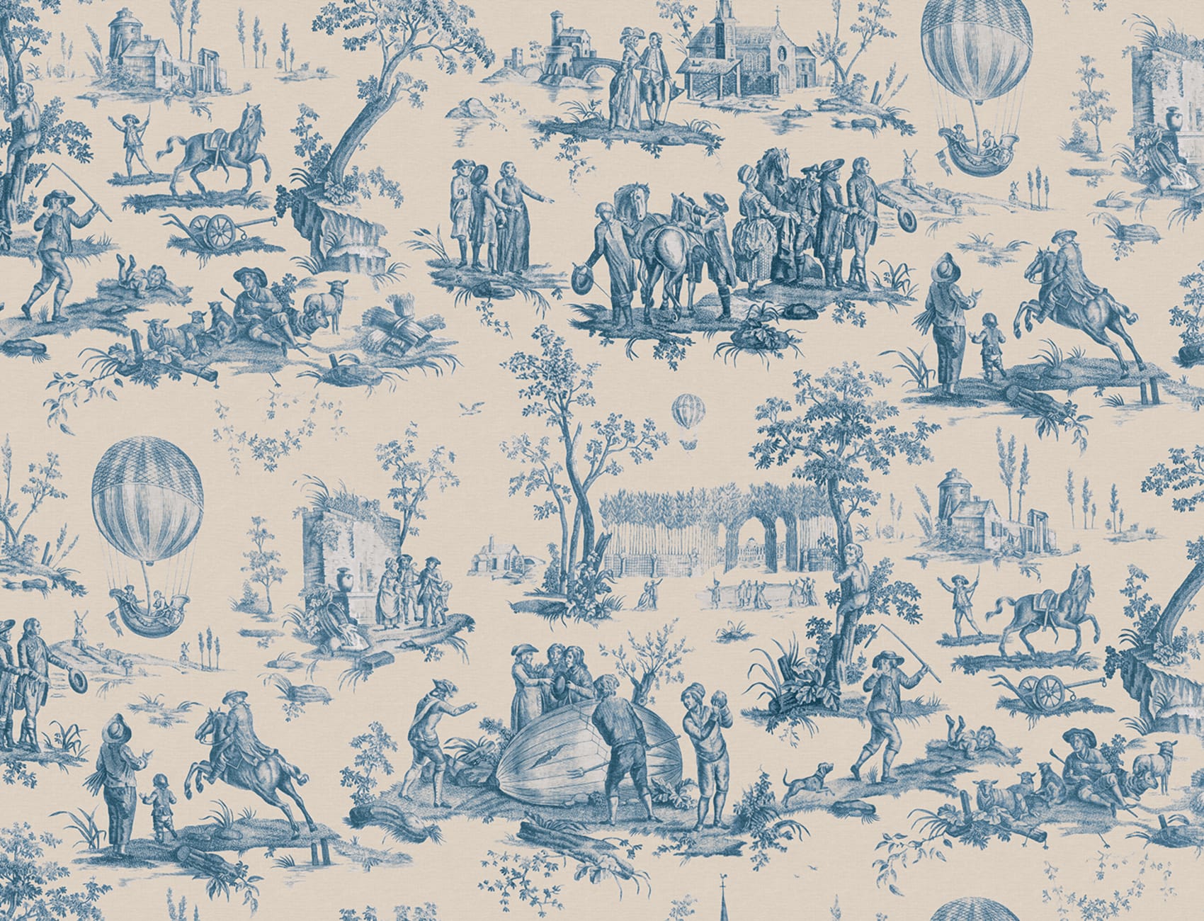 Capture History with Blue Heritage Toile