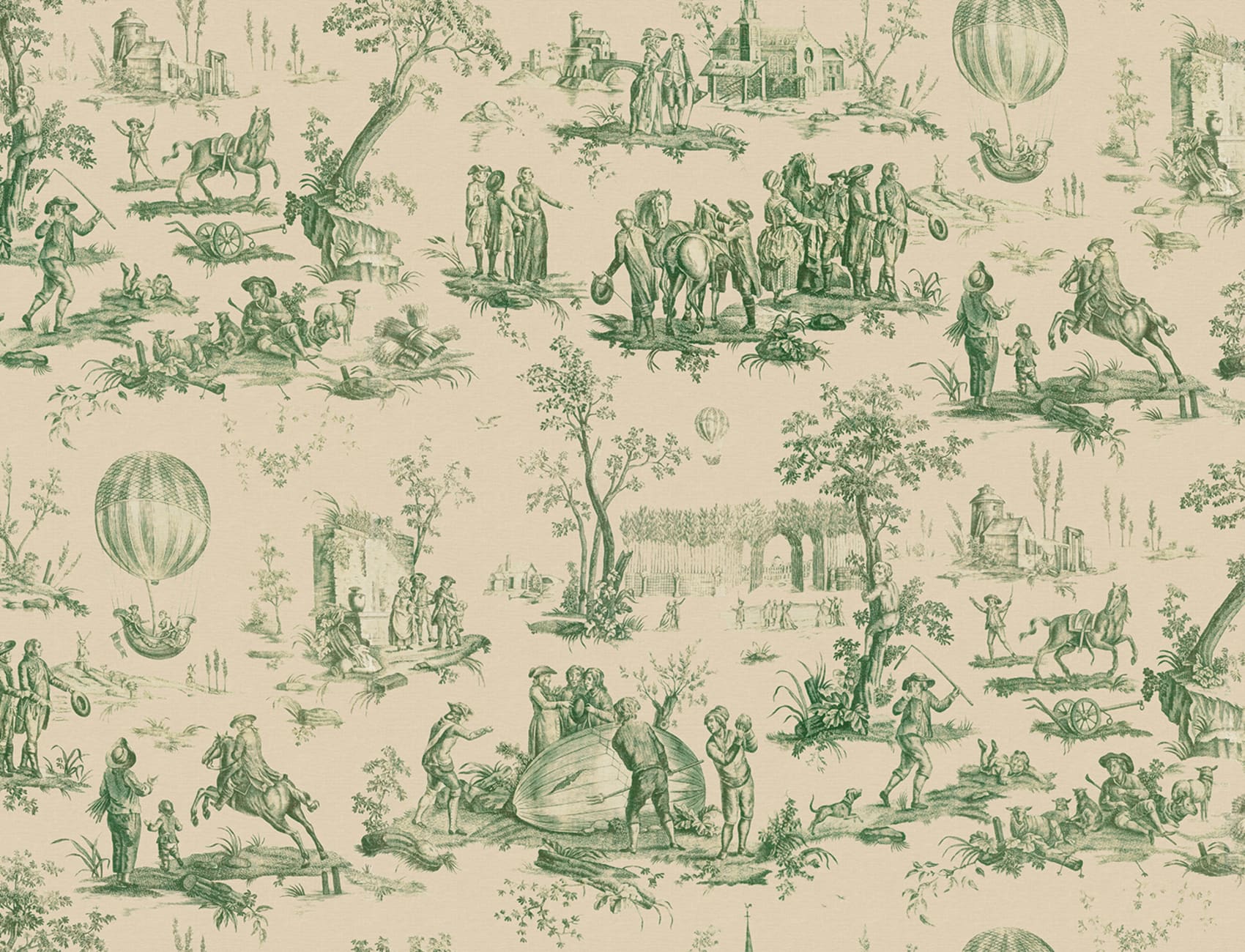 Timeless Heritage Toile in Grün