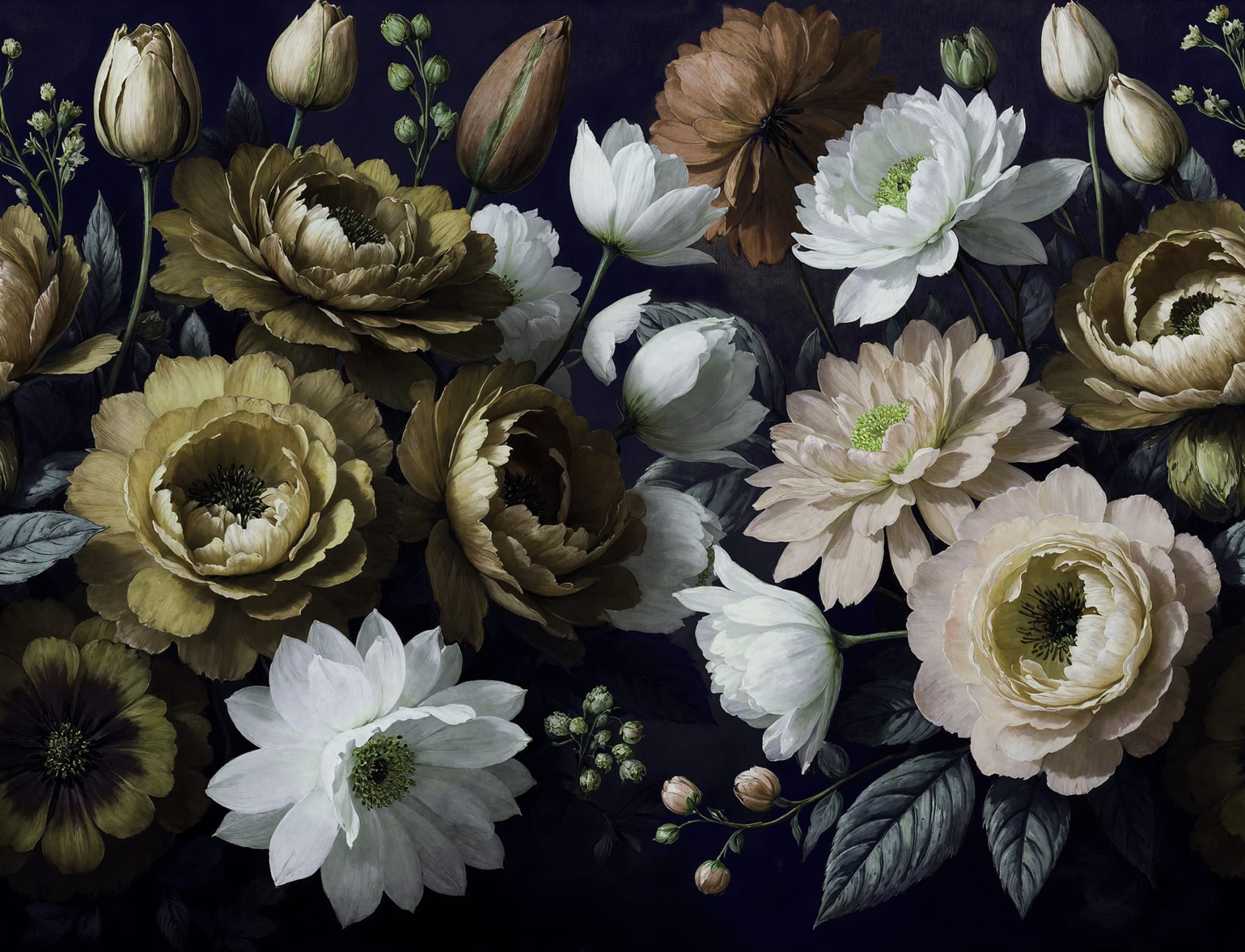 Fleurs captivantes, Papier Peint | Rebel Walls