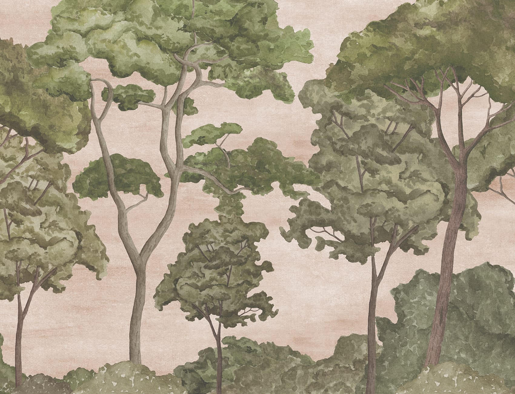Enchanted Forest in Delicate Pink