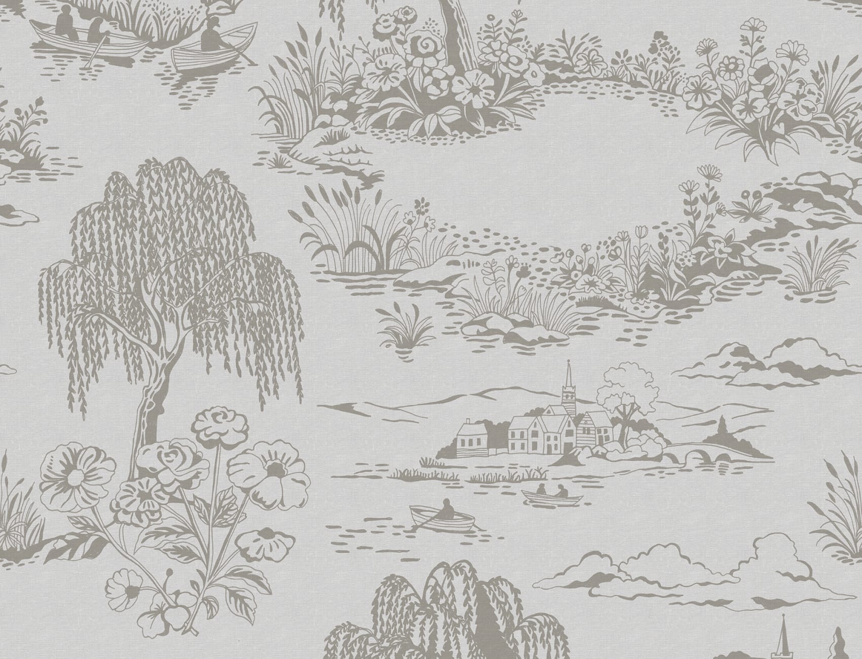 Charming Little Village Toile