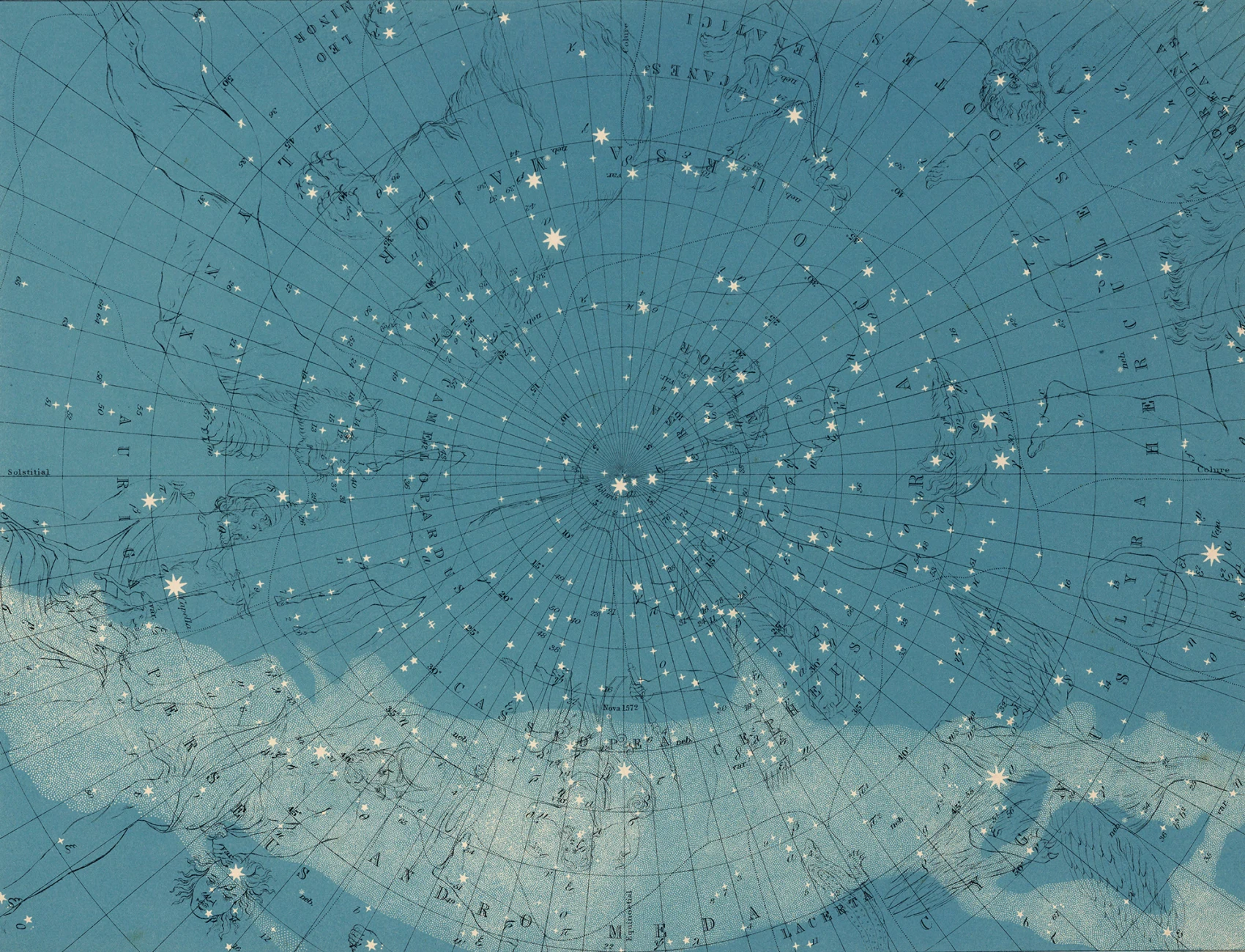 An astronomy wallpaper for the ceiling