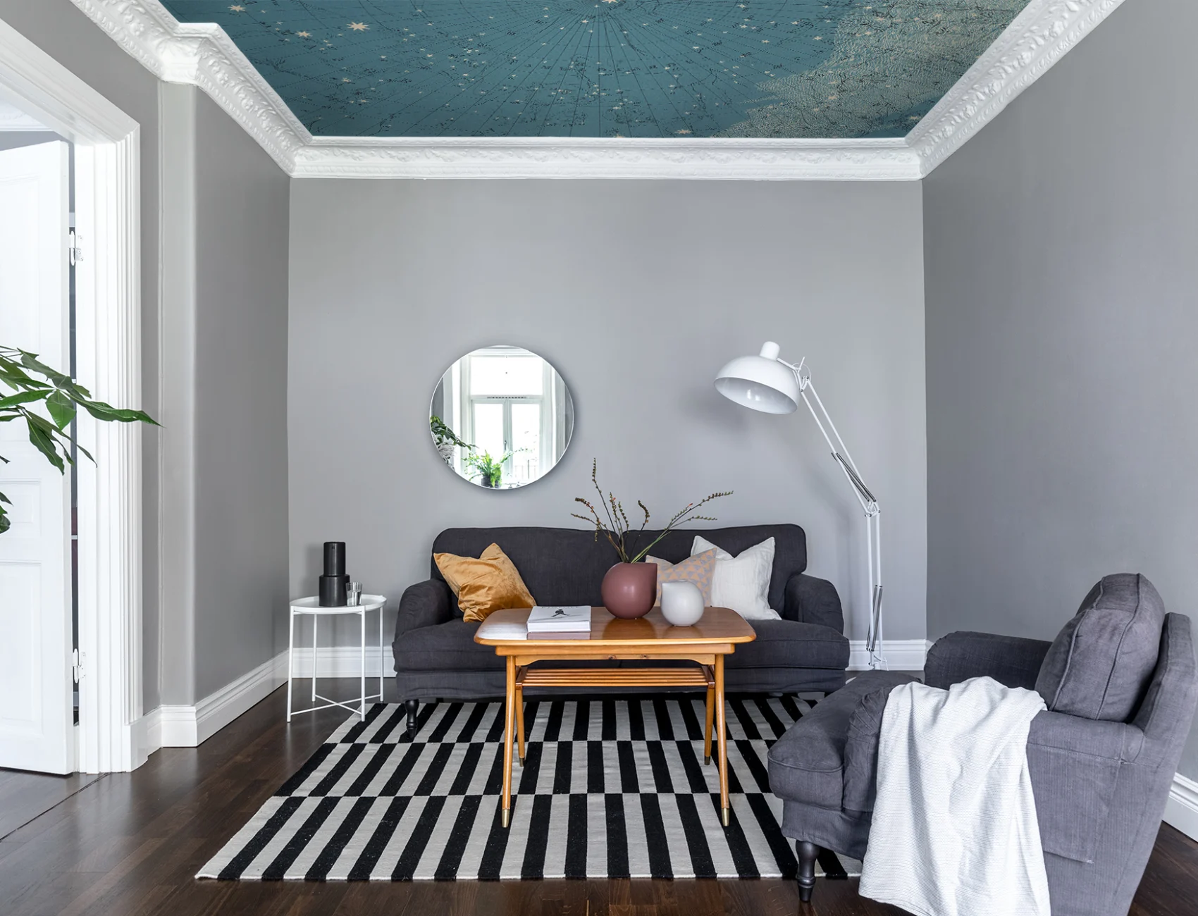 An astronomy wallpaper for the ceiling