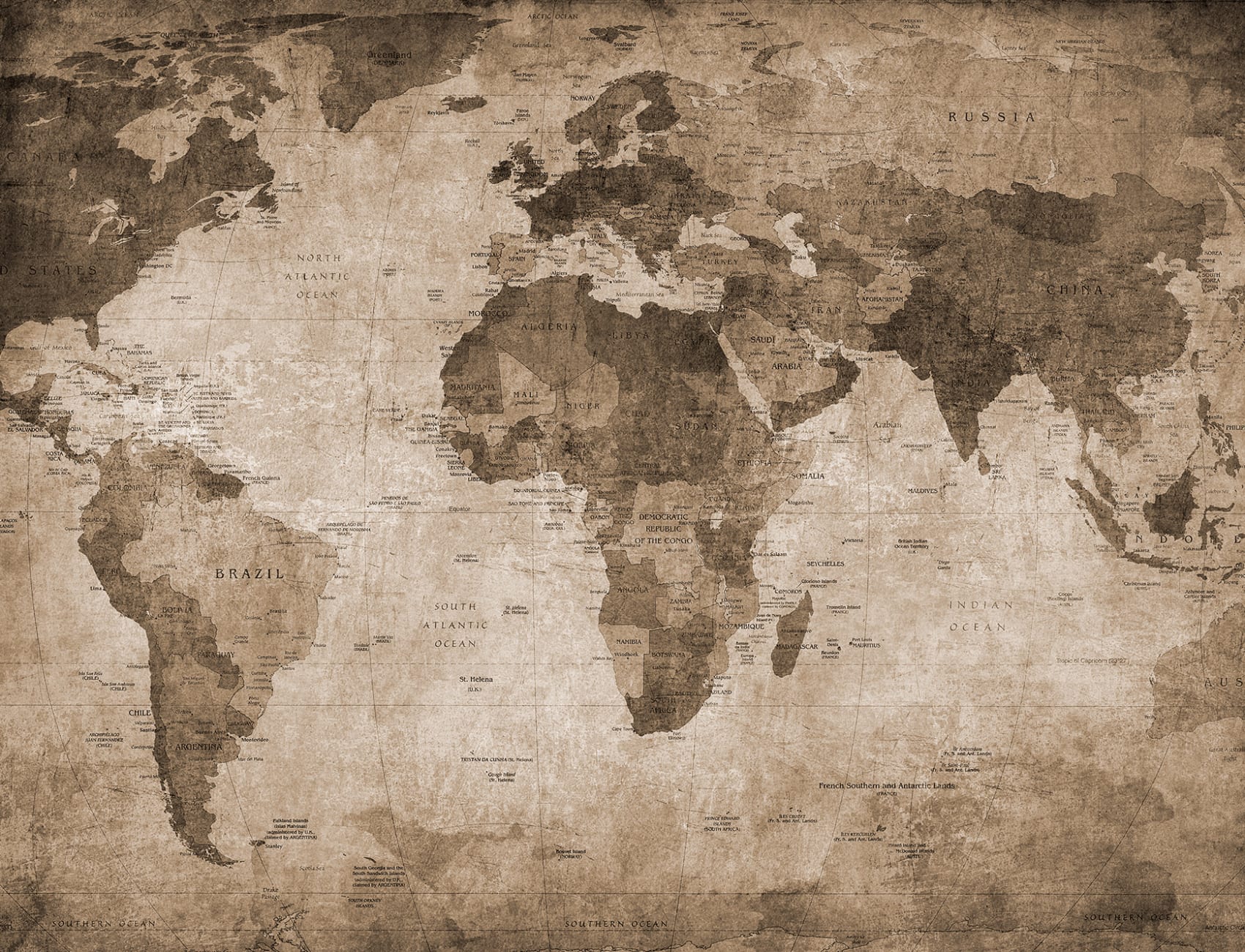 The world in sepia