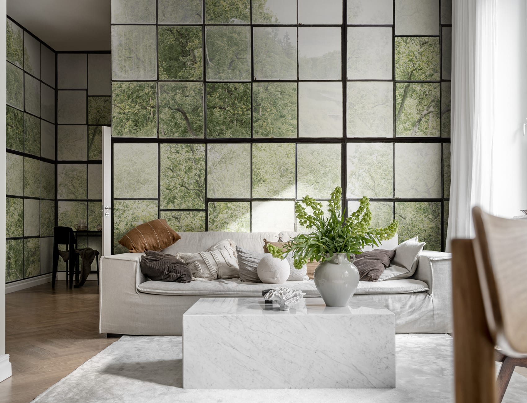 Take a look outside of your walls with a window wall mural