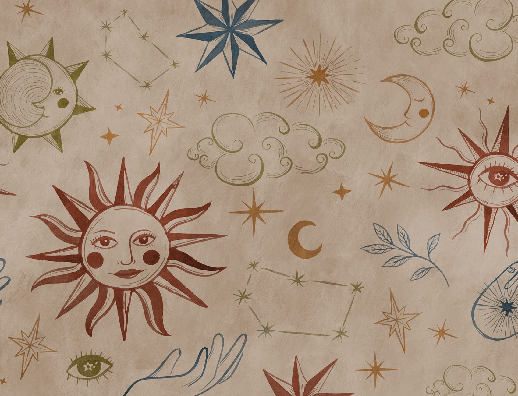 Celestial Whimsy: Astrology Wallpaper