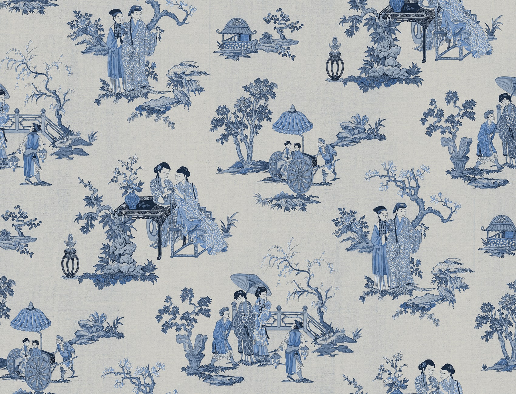 Blå Toile Elegans