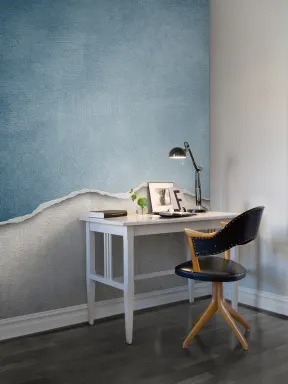 Papel de parede único azul
