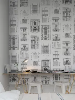 Architectural drawings wallpaper