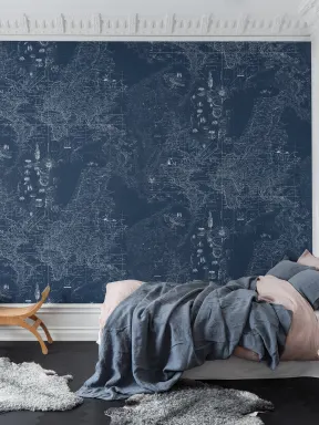 Faça uma caminhada nesta paisagem imaginária
