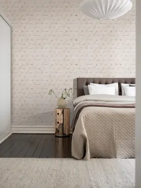 A braided wall in white