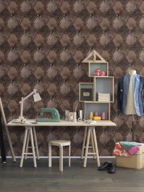 Natürliche Lederrauten in schönen Vintage-Farben