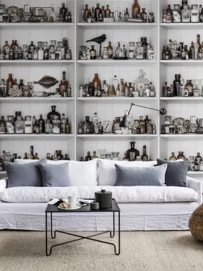 A wall mural with unexpected treasures
