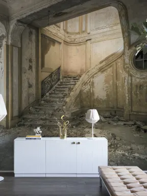 Torn-down glamour of times long passed