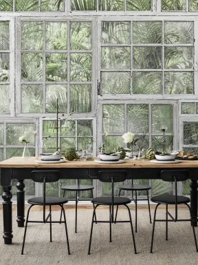 Add a touch of overgrowth with this wall mural