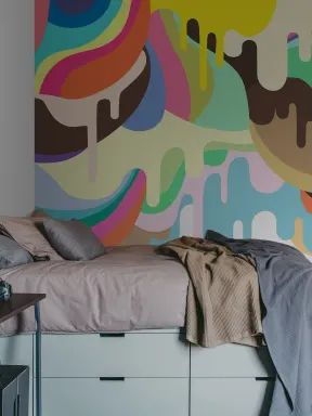 A WALL MURAL FOR THOSE WITH A SWEET TOOTH