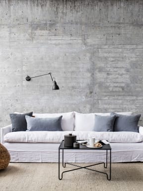 Realistic concrete wall mural