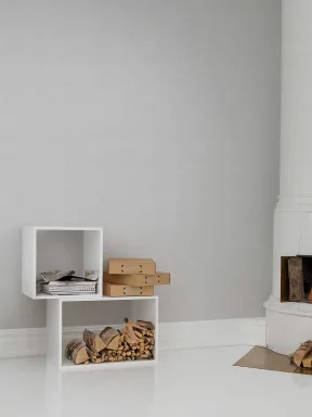 Sophisticated wall mural with a touch of linen