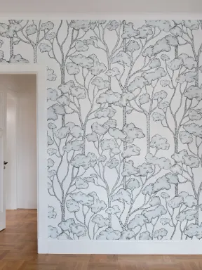 A playful, yet subtle wall mural