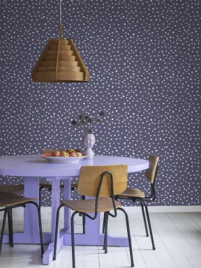 Un décor mural à pois