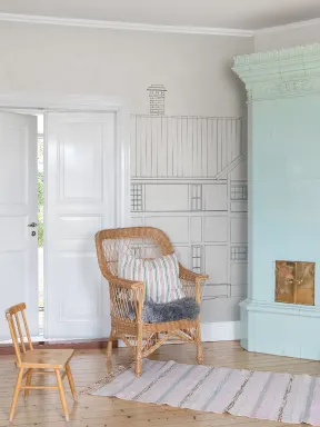 The full exterior experience of an artist home
