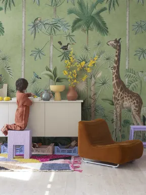 Giraffes Stroll, Emerald