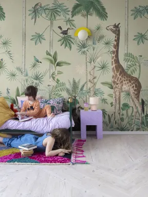 Giraffes Stroll, Sunny
