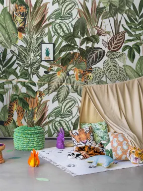 Big cats in foliage