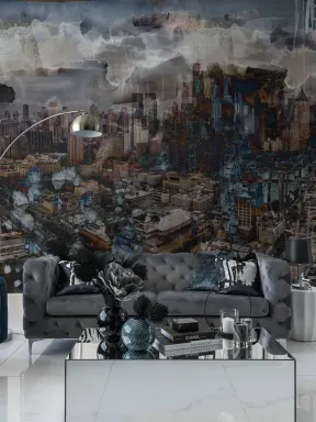 Crie uma distopia com este mural de parede