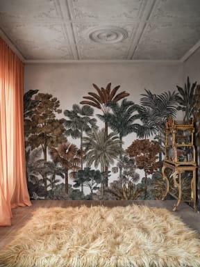 Tropical jungle wall mural