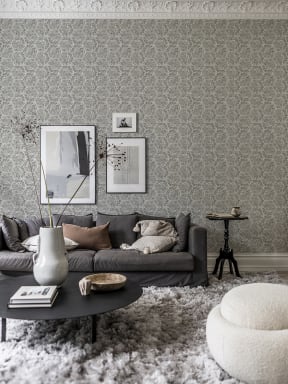 Marbled Hexagon Tiles, Gray