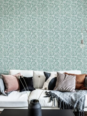 Marbled Hexagon Tiles, Green