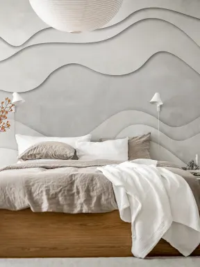 3D Wave, White