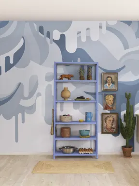 Dripping Ice Cream Blue
