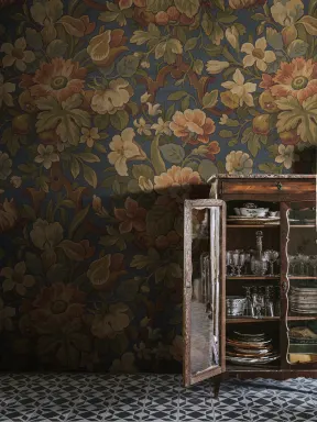 Vintage Flora, Blue
