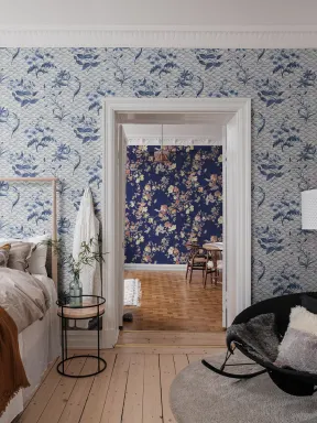 Floral Ripple Blue