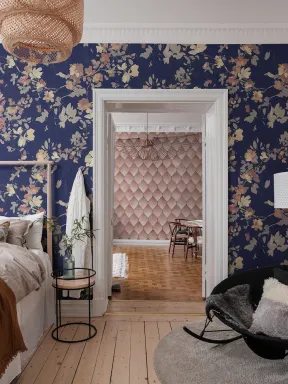 Blooming Garden, Dark Blue
