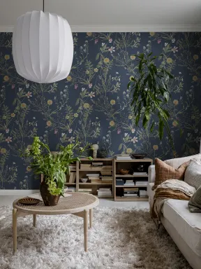 Storm Flowers, Ocean Blue	