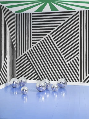 Maximalist ceiling wallpaper