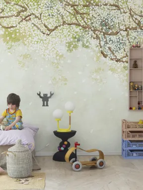 Árbol pintado en flor