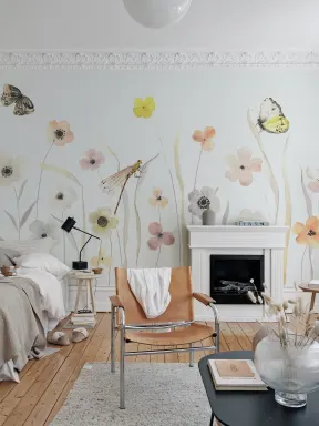 Blommor och fjärilar