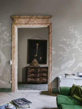 Graceful Birds and Blossoming Branches