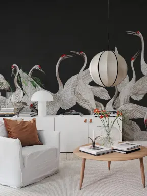 Beautiful crane birds