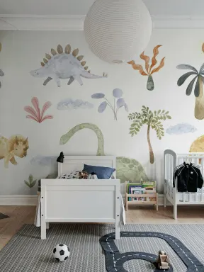 Bunte Dinosaurier-Welt