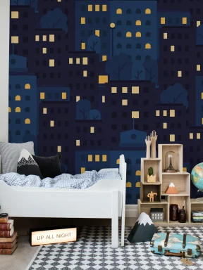 Elegância da paisagem nocturna urbana