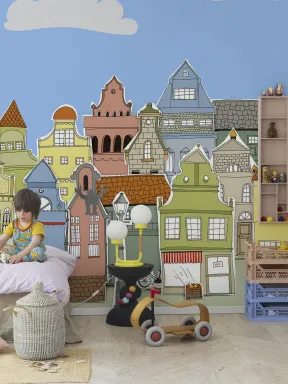 Casas delineadas em Londres